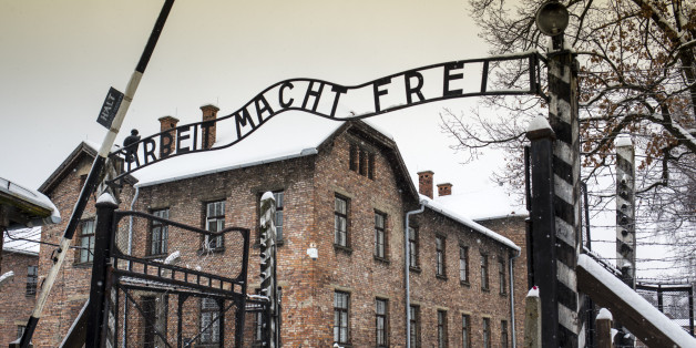 Arbeit macht frei sign at Auschwitz Concentration Camp, a UNESCO World Heritage Site, Oswiecim near Krakow, Poland, Europe.