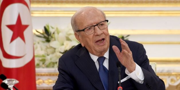 Tunisian President Beji Caid Essebsi speaks during the first cabinet meeting of the new government on August 31, 2016 at the Carthage Palace near Tunis. / AFP / FETHI BELAID (Photo credit should read FETHI BELAID/AFP/Getty Images)