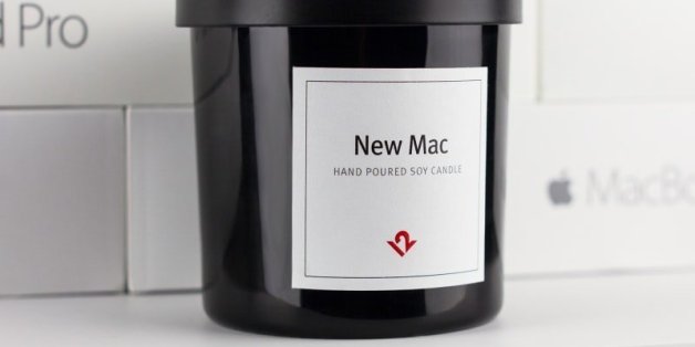 Cette bougie sent exactement comme un Mac neuf de chez Apple
