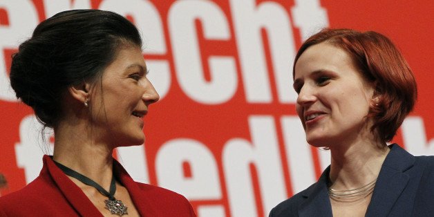 Im Mittelpunkt des erbitterten Hickhacks über die Spitzenkandidatur der Linken: Parteichefin Katja Kipping und Fraktionsvorsitzende Sahra Wagenknecht