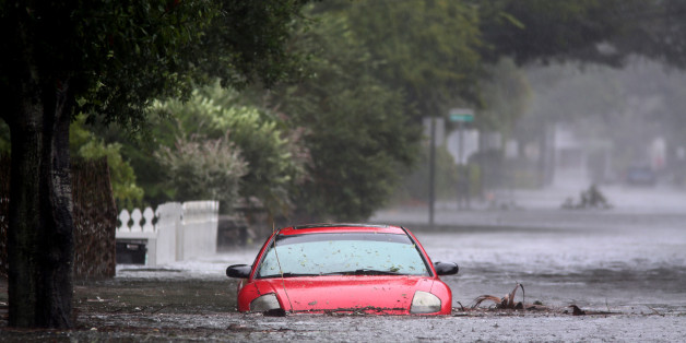 Überschwemmungen in Florida durch Hurrikan "Matthew".