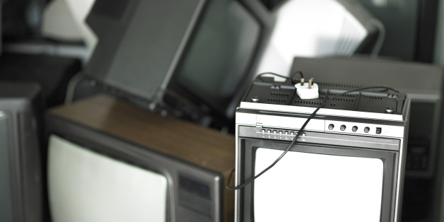 Group of old TVs