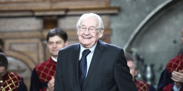 Gdansk, Poland 12th, March 2016 Director Andrzej Wajda became Honour Citizen of city of Gdansk during the ceremony in the Arthus Court. City authorities paid honour to famous Polish director for his artistic achievements. (Photo by Michal Fludra/NurPhoto) (Photo by Michal Fludra/NurPhoto/NurPhoto via Getty Images)