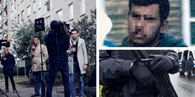 Ein Polizist nach dem Einsatz in Chemnitz