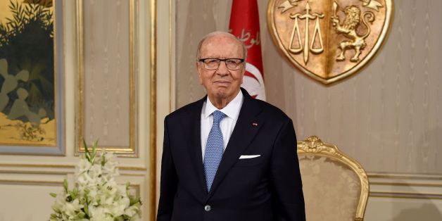 Tunisian President Beji Caid Essebsi waits prior to appointing Tunisia's newly appointed prime minister-delegate at Carthage Palace in Carthage, some 15 kilometres on the outskirts of Tunis, on August 3, 2016.
Local affairs minister Youssef Chahed, an in-law of President Beji Caid Essebsi, was appointed the position and now has 30 days to come up with a ministerial team.
/ AFP / FETHI BELAID (Photo credit should read FETHI BELAID/AFP/Getty Images)