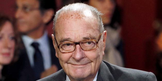 Former French President Jacques Chirac arrives to attend the award ceremony for the Prix de la Fondation Chirac at the Quai Branly Museum in Paris, France November 21, 2014. REUTERS/Patrick Kovarik/Pool/File Photo