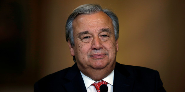 Nominated U.N. Secretary-General Antonio Guterres attends a news conference at Necessidades Palace in Lisbon, Portugal October 6, 2016. REUTERS/Rafael Marchante