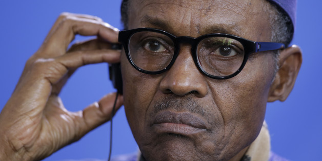 The President of Nigeria Muhammadu Buhari attends a news conference with German Chancellor Angela after talks at the chancellery in Berlin, Germany, Friday, Oct. 14, 2016. (AP Photo/Markus Schreiber)
