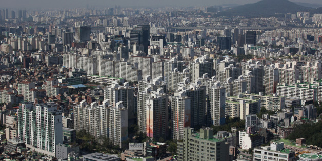 Part of Gangnam area is seen in Seoul October 2, 2012. Gangnam is the most upmarket neighbourhood in the South Korean capital. Known as Seoul's "Beverly Hills", its streets are lined with designer-brand shops and trendy bars and restaurants. Chubby South Korean singer Psy was raised in the area and his hit song "Gangnam Style", with his quirky horse-riding dance, has stormed to number one in charts around the world while the video has been watched more than 454 million times on YouTube since Jul