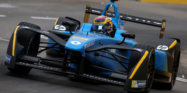 Formula E - FIA Formula E Hong Kong ePrix , Hong Kong - 9/10/16. Renault-eDAMS's Sebastien Buemi of Switzerland in action to win. REUTERS/Bobby Yip