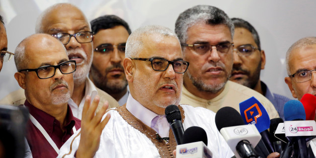 Abdelilah Benkirane, secretary-general of Morocco's Islamist Justice and Development Party (PJD) speaks during a new conference at the party's headquarters in Rabat, Morocco early October 8, 2016. REUTERS/Youssef Boudlal/File Photo TPX IMAGES OF THE DAY