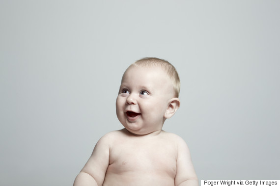 baby laughing