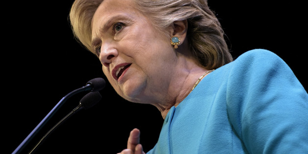 Democratic presidential nominee Hillary Clinton speaks during a fundraiser at the Paramount Theater October 14, 2016 in Seattle, Washington. / AFP / Brendan Smialowski (Photo credit should read BRENDAN SMIALOWSKI/AFP/Getty Images)