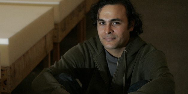 BOSTON - NOVEMBER 13: Artist Kader Attia along with his art at the Institute Of Contemporary Art. (Photo by David L Ryan/The Boston Globe via Getty Images)