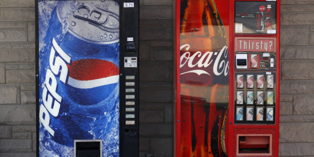 Getränkeautomaten von Coca-Cola und Pepsi im US-Bundesstaat Indiana