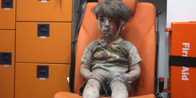 Omran nach seiner Rettung