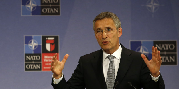 NATO Secretary General Jens Stoltenberg speaks during a news conference at NATO headquarters in Brussels, Belgium, Wednesday, July 13, 2016. NATO and Russia remain at loggerheads over Ukraine but will consider a proposal to reduce the risk of an accidental military confrontation in Baltic airspace, NATO's chief said Wednesday. (AP Photo/Darko Vojinovic)