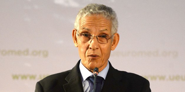 Moroccan Minister of Higher education, Lahcen Daoudi speaks during the launching of the Euro-Mediterranean university of Fes-UEMF on September 22, 2014 in the Moroccan city of Fes. The UEMF project will begin in the academic year 2015-2016 with students from across the Euro-Mediterranean region. AFP PHOTO / FADEL SENNA (Photo credit should read FADEL SENNA/AFP/Getty Images)