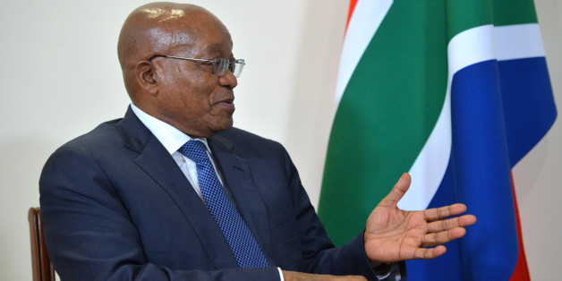 GOA, INDIA - OCTOBER 15, 2016: South Africa's President Jacob Zuma during a meeting with Russia's President Vladimir Putin at the Taj Exotica hotel in the town of Benaulim. Alexei Druzhinin/Russian Presidential Press and Information Office/TASS (Photo by Alexei Druzhinin\TASS via Getty Images)