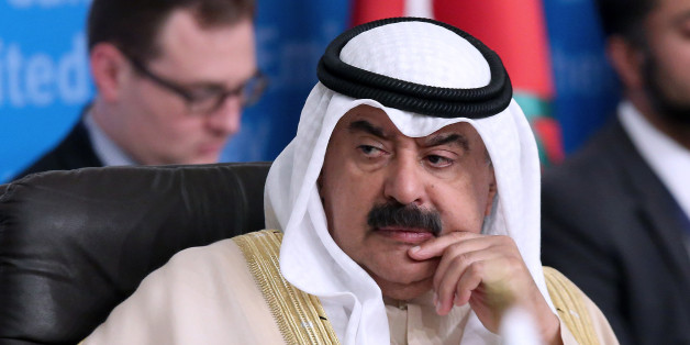 Kuwait's foreign ministry undersecretary Khaled al-Jarallah, attends the 'Global Coalition Against ISIS, communication working group' conference in Kuwait City on April 25, 2016. / AFP / YASSER AL-ZAYYAT (Photo credit should read YASSER AL-ZAYYAT/AFP/Getty Images)