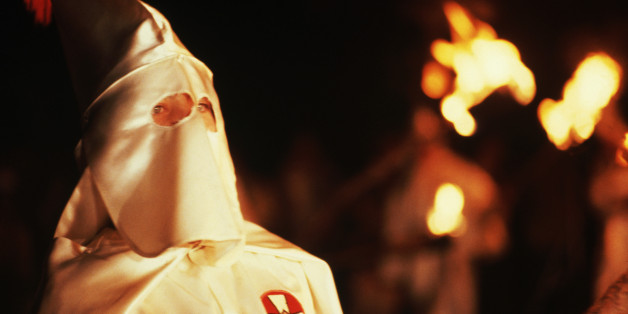 Ein Ku-Klux-Klan-Mitglied in den USA