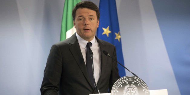Italian Prime Minister Matteo Renzi holds a press conference on the second day of the EU summit in Brussels, Friday, Oct. 21, 2016. British prime minister Theresa May briefed her European counterparts on the exit road for Britain and left leaders with many uncertainties about the divorce because Britain has yet to trigger the two-year negotiations for "Brexit" â and confirmed she is unlikely to do so until the end of March. (AP Photo/Olivier Matthys)