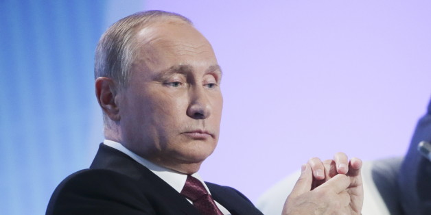 SOCHI, RUSSIA - OCTOBER 27, 2016: Russia's President Vladimir Putin at a plenary session titled 'A Philosophy of International Development for the New World' as part of the 13th annual meeting of the Valdai Discussion Club. Mikhail Metzel/TASS (Photo by Mikhail Metzel\TASS via Getty Images)