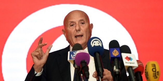 Tunisian head of al-Joumhouri party, Nejib Chebbi Nejib Chebbi delivers a speech during a campaign meeting ahead of the parliamentary election on October 13, 2014, in Tunis. Campaigning officially began on October 4, 2014 for Tunisia's October 26 parliamentary election, with 13,000 candidates vying for places in the 217-seat National Assembly. AFP PHOTO / FETHI BELAID (Photo credit should read FETHI BELAID/AFP/Getty Images)