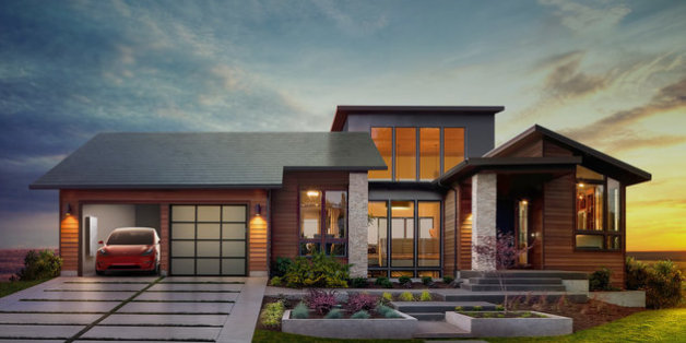 "Die integrierte Zukunft": E-Auto, Energiespeicher und Solarziegel in einem Haus - alles von Tesla