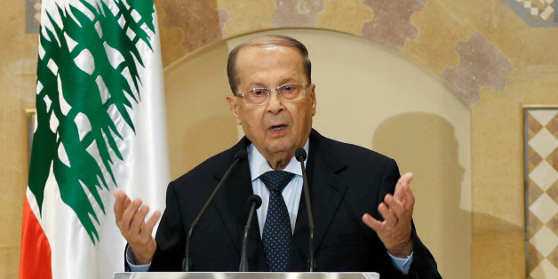Christian politician and FPM founder Michel Aoun talks during a news conference in Beirut, Lebanon October 20, 2016. Picture taken October 20, 2016. REUTERS/Mohamed Azakir TPX IMAGES OF THE DAY