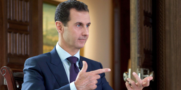 A handout picture released by the official Syrian Arab News Agency (SANA) on October 6, 2016 shows Syrian President Bashar al-Assad speaking during an interview with Denmark's TV2 channel. / AFP / SANA / - (Photo credit should read -/AFP/Getty Images)