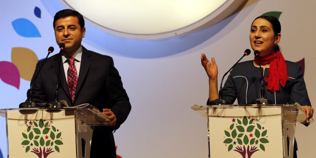 Die Vorsitzenden der pro-kurdischen HDP, Selahattin Demirtas und Figen Yüksekdağ