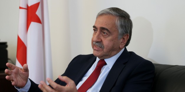 NEW YORK, USA - SEPTEMBER 26: Turkish Republic of Northern Cyprus President Mustafa Akinci speaks during an interview with Anadolu Agency (AA) in Manhattan, New York, United States on September 26, 2016. (Photo by Mohammed Elshamy/Anadolu Agency/Getty Images)