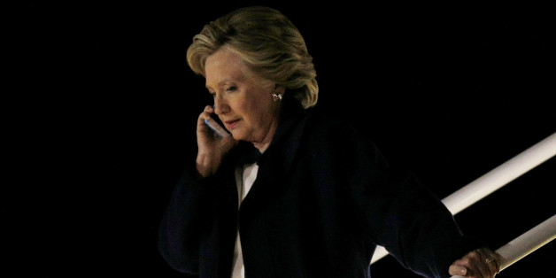 Clinton in Cleveland, Ohio am Freitagabend