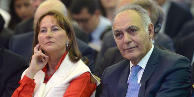 French Energy and Environment Minister, Segolene Royal (L), and Moroccan Foreign Minister Salaheddine Mezouar attend a Global Climate Action Forum meeting on June 23, 2016 in the Moroccan capital Rabat. / AFP / FADEL SENNA (Photo credit should read FADEL SENNA/AFP/Getty Images)