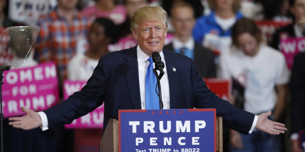 Republican presidential candidate, Donald Trump, speaks during a campaign rally late Saturday, Nov. 5, 2016, in Denver. (AP Photo/David Zalubowski)