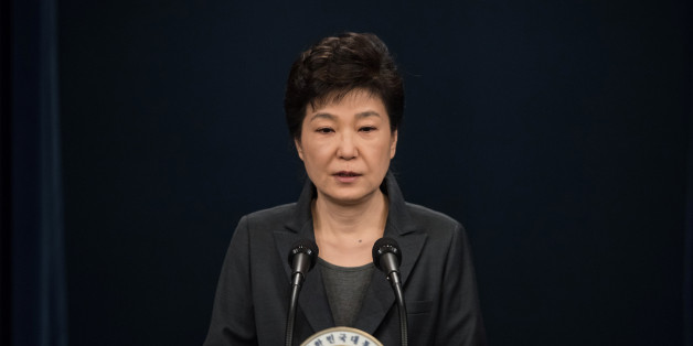 South Korean President Park Geun-Hye speaks during an address to the nation, at the presidential Blue House in Seoul on November 4, 2016. REUTERS/Ed Jones/Pool