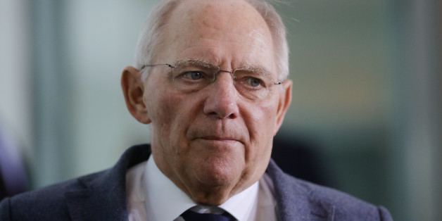 German Finance Minister Wolfgang Schaeuble arrives for the weekly cabinet meeting of the German government at the chancellery in Berlin, Germany, Wednesday, Oct. 19, 2016. (AP Photo/Markus Schreiber)