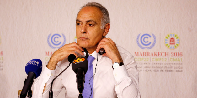 Moroccan Foreign Minister Salaheddine Mezouar and President of COP22 speaks during the Daily Conference at the UN World Climate Change Conference 2016 (COP22) in Marrakech, Morocco, November 12, 2016. REUTERS/Youssef Boudlal