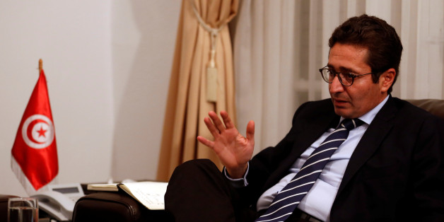 Tunisia's Investment Minister Fadhel Abdelkefi speaks with Reuters journalists in Tunis, Tunisia, October 24, 2016. Picture taken October 24, 2016. REUTERS/Zoubeir Souissi