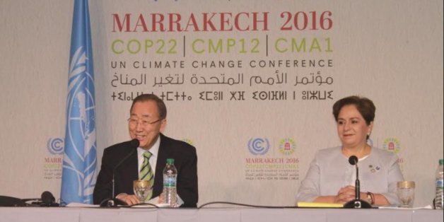 Ban Ki-moon, secrétaire général des Nations unies, et Patricia Espinosa, Secrétaire exécutive de la Convention-cadre de l’ONU sur les changements climatiques