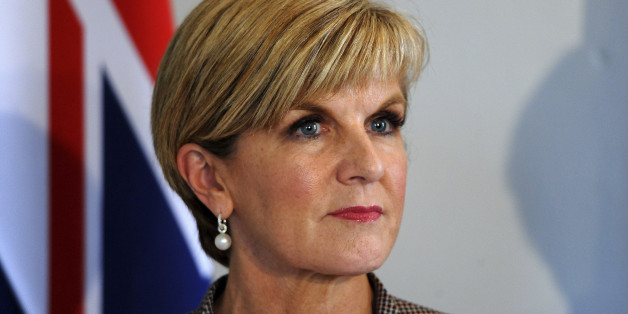 Australian Foreign Minister Julie Bishop listens during a news conference with Foreign Secretary Boris Johnson, Defence Secretary Michael Fallon, and Australian Defence Minister Marise Payne, at the Royal Hospital Chelsea in London, Britain September 9, 2016. REUTERS/Nick Ansell/Pool