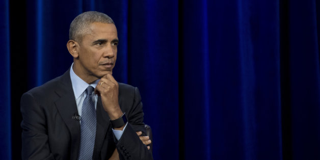 US President Barack Obama takes a question as he participates in a student forum hosted by ESPN at North Carolina A&T State University in Greensboro, North Carolina, October 11, 2016. / AFP / JIM WATSON (Photo credit should read JIM WATSON/AFP/Getty Images)