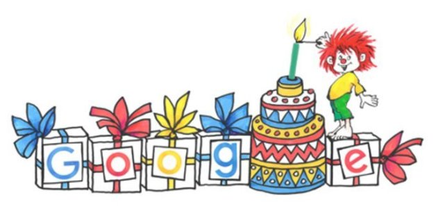 Im Google Doodle gratuliert Pumuckl Ellis Kaut - sie wäre am Donnerstag 96 Jahre alt geworden