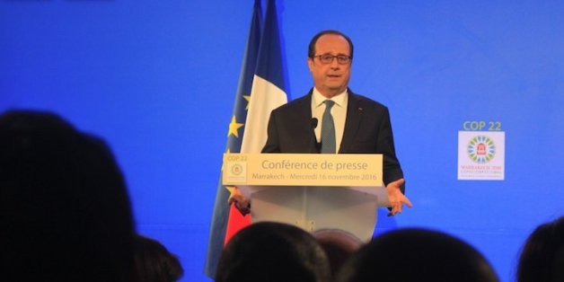 François Hollande à Marrakech: "Nous avons une dette écologique envers l'Afrique"