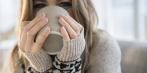 Young woman with mug