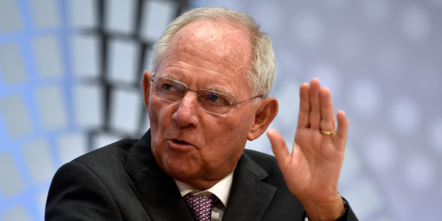 German Finance Minister Wolfgang Schauble speaks during a panel discussion at the annual meetings of the IMF and World Bank Group in Washington October 6, 2016. REUTERS/James Lawler Duggan