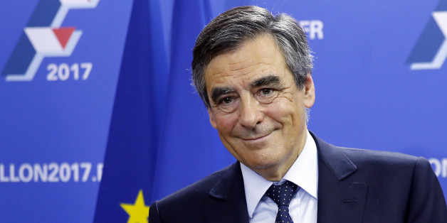 PARIS, FRANCE - NOVEMBER 20: Former French Prime Minister and candidate for the right-wing party 'Les Republicains' (LR), Francois Fillon, speaks at a press conference November 20, 2016 in Paris, France. Fillon spoke after winning the first round of conservative primaries. The second round of voting will take place on November 27th, with Fillon and Alain Juppe facing off for the right-wing primaries, the winner of which will be named as the party's candidate for the French Presidential electi