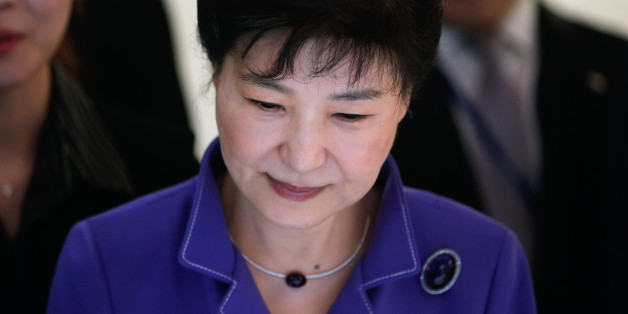 South Korea's President Park Geun-hye visits an exhibition on South Korea's culture, at the Bercy Arena in Paris, France, June 2, 2016. REUTERS/Thibault Camus/Pool