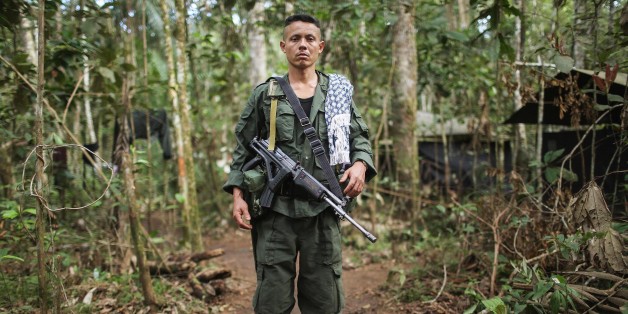 Ein Mitglied der Farc-Rebellen